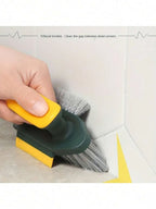 1 3-in-1 multi-purpose handheld cleaning brush, suitable for cleaning windows, crevices, stoves, door tracks, laundry tubs, and more. Home decor, household cleaning supplies, cleaning tools, cleaning supplies